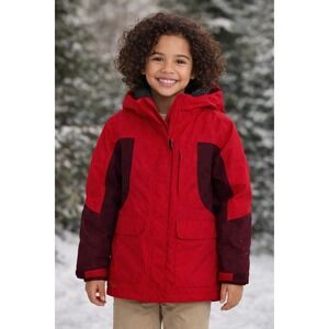 Kids Land's End Grow Along Squall Jacket Fleece Lined Insulated / Size L 14